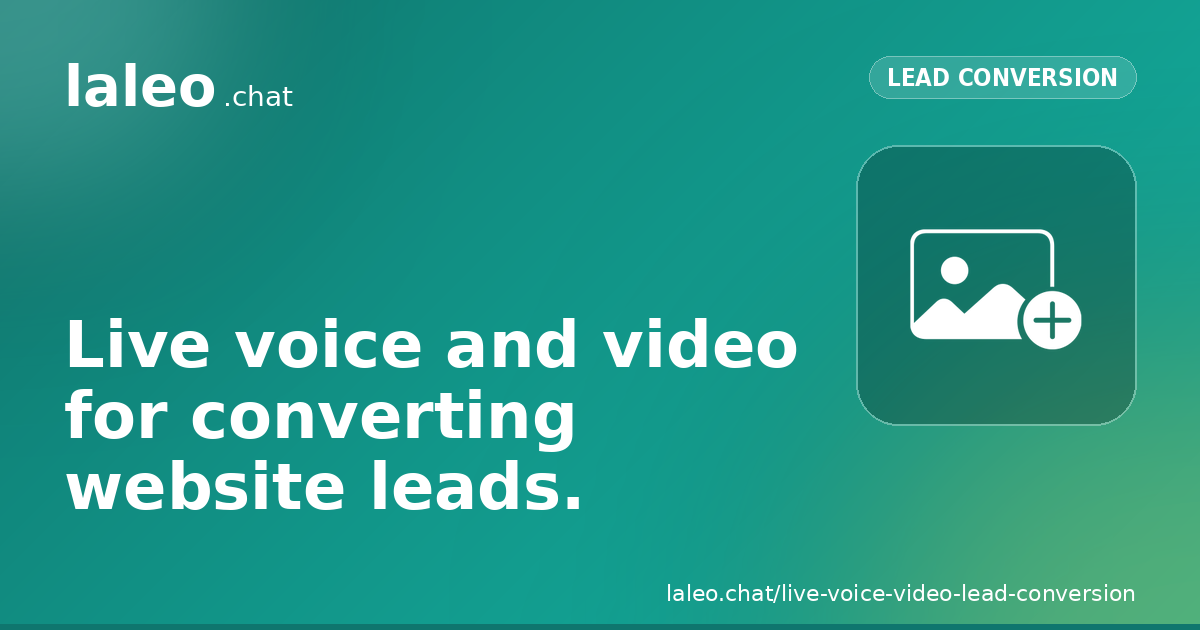 Live Voice And Video For Lead Conversion share card