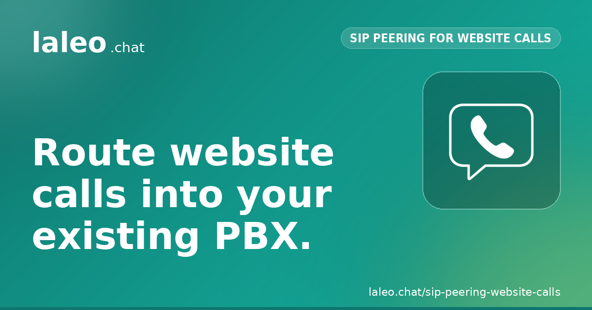 Route Website Calls Into Your PBX share card