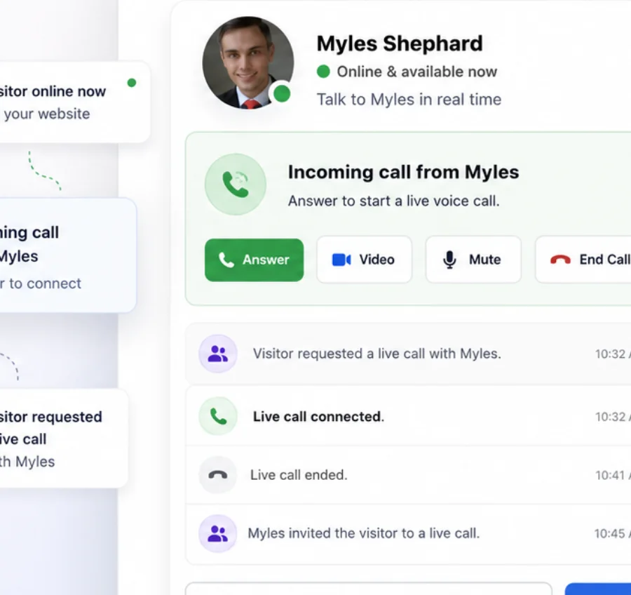 Laleo website call widget